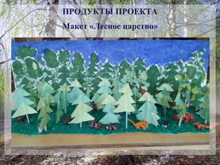 ПРОДУКТЫ ПРОЕКТА
Макет «Лесное царство»
 