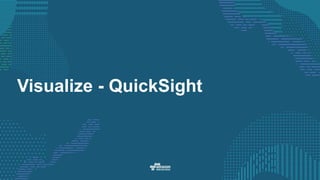 Visualize - QuickSight
 