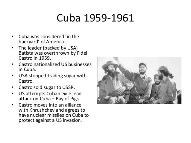 1 Cold War And Cuba Overview 1 Cold War And Cuba Overview