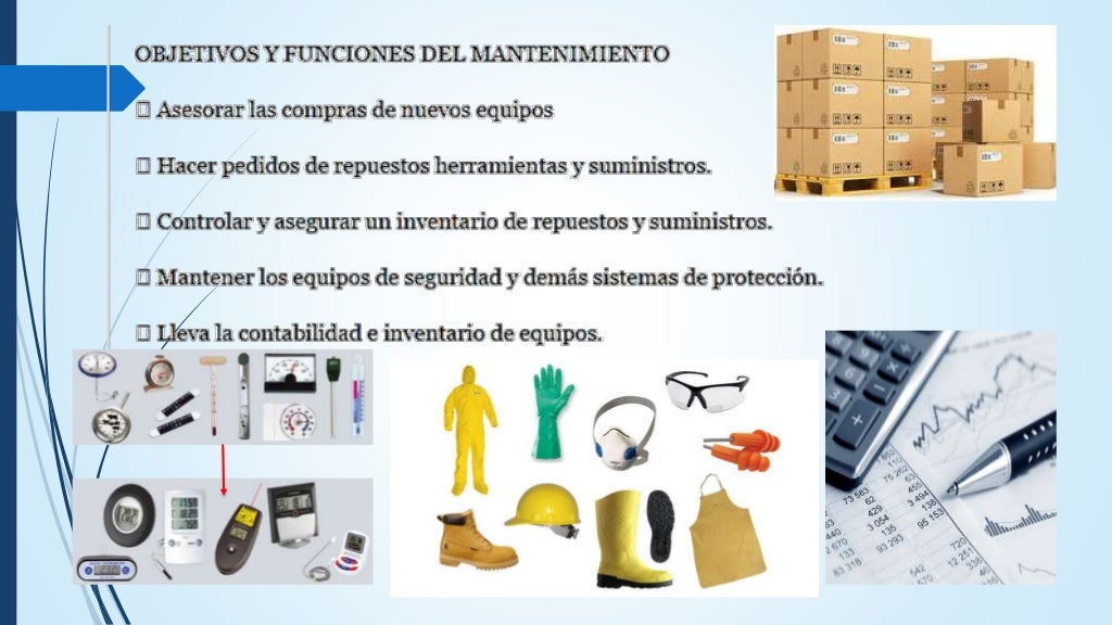 1.3 funciones y responsabilidades del departamento de mantenimiento