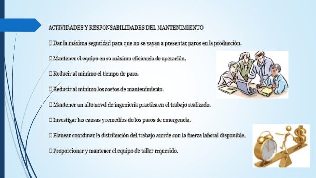 1.3 funciones y responsabilidades del departamento de mantenimiento