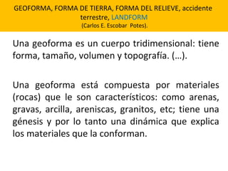 1. geomorfologia introduccion (1) | PPT