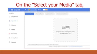 On the “Select your Media” tab,
 