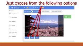 Just choose from the following options
 