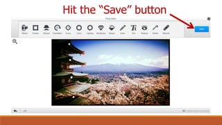 Hit the “Save” button
 