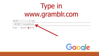 Type in
www.gramblr.com
 