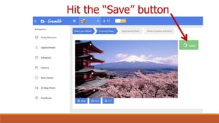 Hit the “Save” button
 