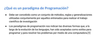 Objetos: 1. paradigmas de programación | PDF