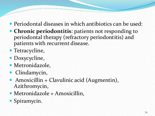 1 Antibiotics In Periodontics 1 Antibiotics In Periodontics
