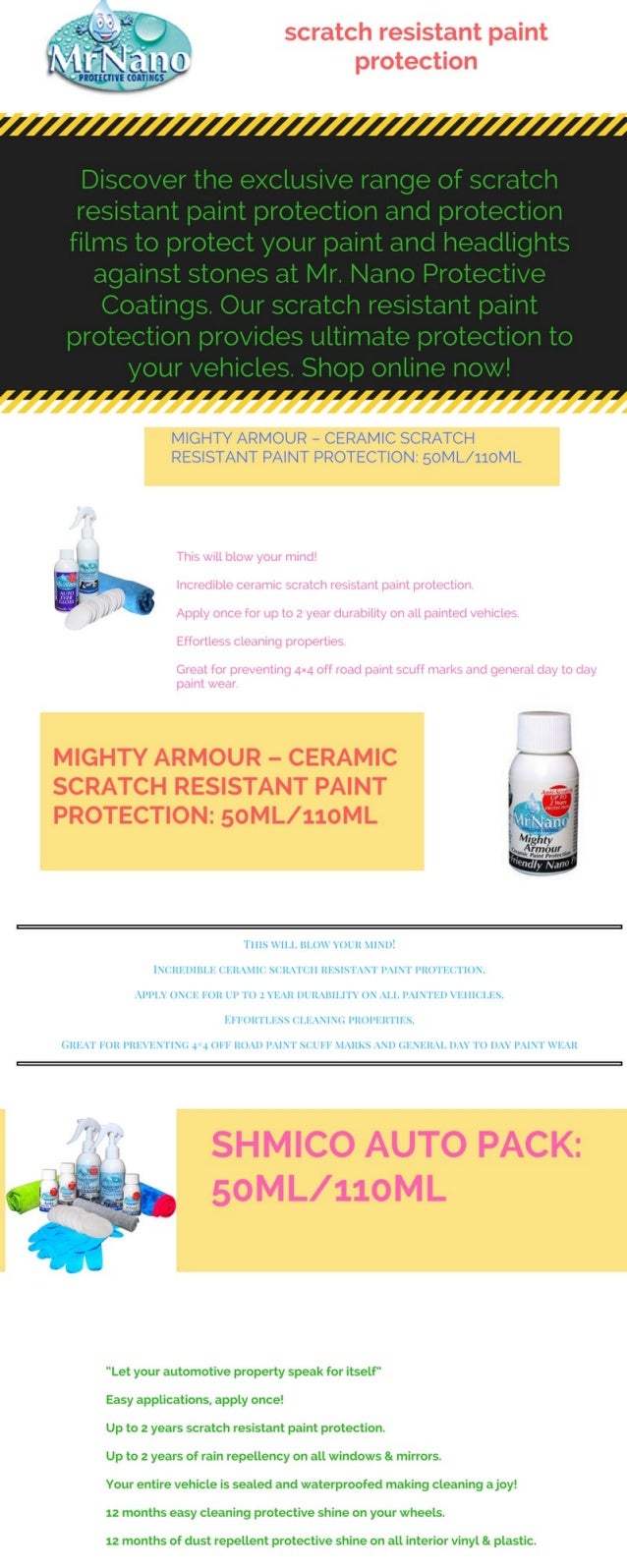 Scratch Resistant Paint Protection