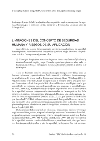 1. el concepto y el uso de la seguridad humana | PDF