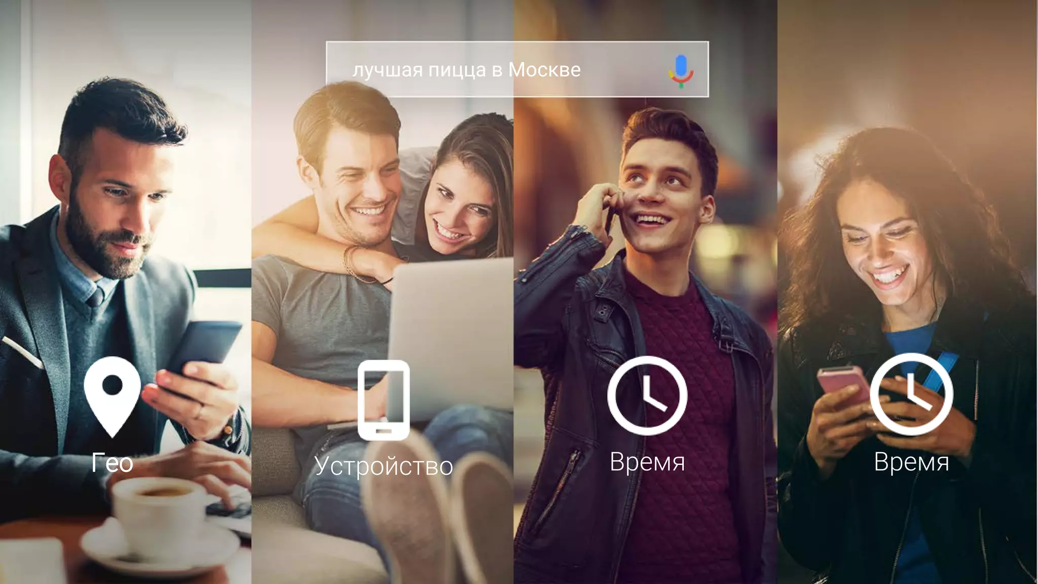 Confidential & Proprietary
Гео Устройство Время Время
лучшая пицца в Москве
 