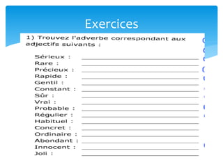 Exercices
 