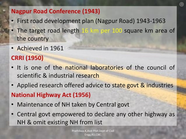 highway development in india | PPSX