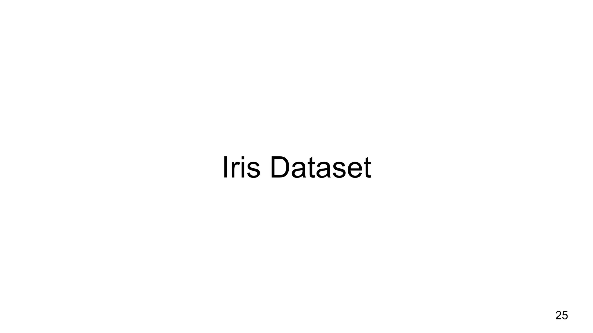 Iris Dataset
25
 