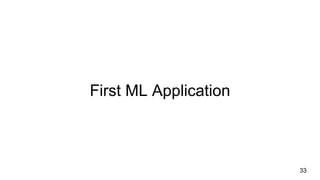 First ML Application
33
 