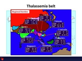Taleucema Map THALASSEMIA THỂ PHỤ THUỘC TRUYỀN MÁU & KHÔNG PHỤ THUỘC TRUYỀN MÁU | PDF