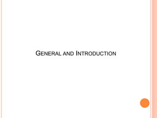 GENERAL AND INTRODUCTION
 