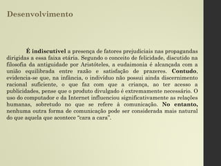 Temas Selecionados - Segundo Trimestre
Professora:MariaCristinaA.Biagio
1. A Romantização do Suicídio.
2. O Machismo nas Universidades
(questões de gênero – assédio, estupro,
desqualificação intelectual..., além das
questões raciais).
3. As pessoas não estão prontas para
opiniões nas redes sociais. (Discursos de
ódio nas redes sociais/ Notícias falsas/ O
público e o privado).
4. O aumento de doenças sexualmente
transmissíveis.
 