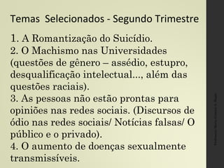 Internação compulsória de
dependentes de crack
http://brasil.estadao.com.br/blogs/estadao-podcasts/estadao-
noticias-acabar-com-a-cracolandia-em-sp-e-mesmo-viavel/
P
R
Ó
S
E
C
O
N
T
R
A
S
Entrevista com Carlos Eduardo Albuquerque Maranhão-
http://m.gazetadigital.com.br/conteudo/show/secao/4/og/1/materi
a/512325
 