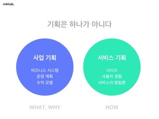 웹/모바일 서비스 기획의 첫걸음