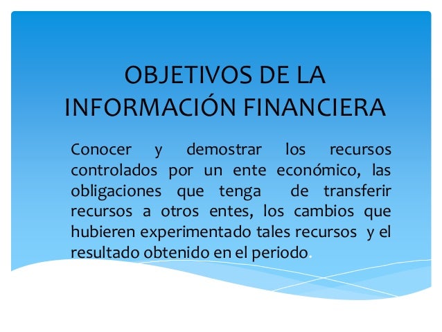 1.1 información financiera