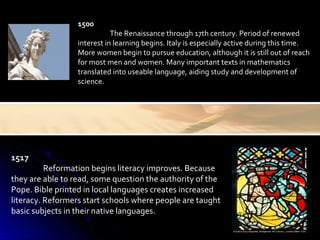 1. timeline of education | PPT