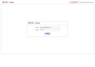 Skynet Wireframes