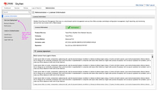 Skynet Wireframes