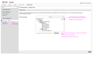Skynet Wireframes