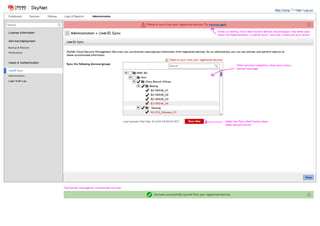 Skynet Wireframes