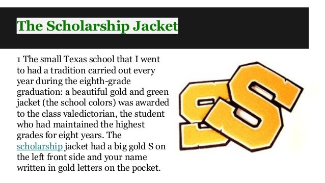 thesis statement for the scholarship jacket