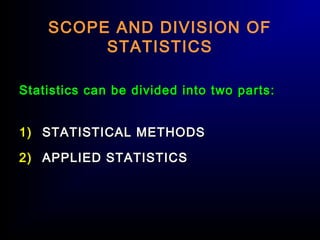 Meaning of Statistics | PPT