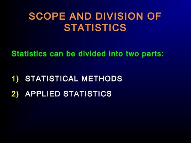Meaning Of Statistics