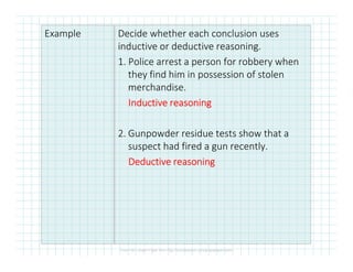 1.3.2 Inductive and Deductive Reasoning