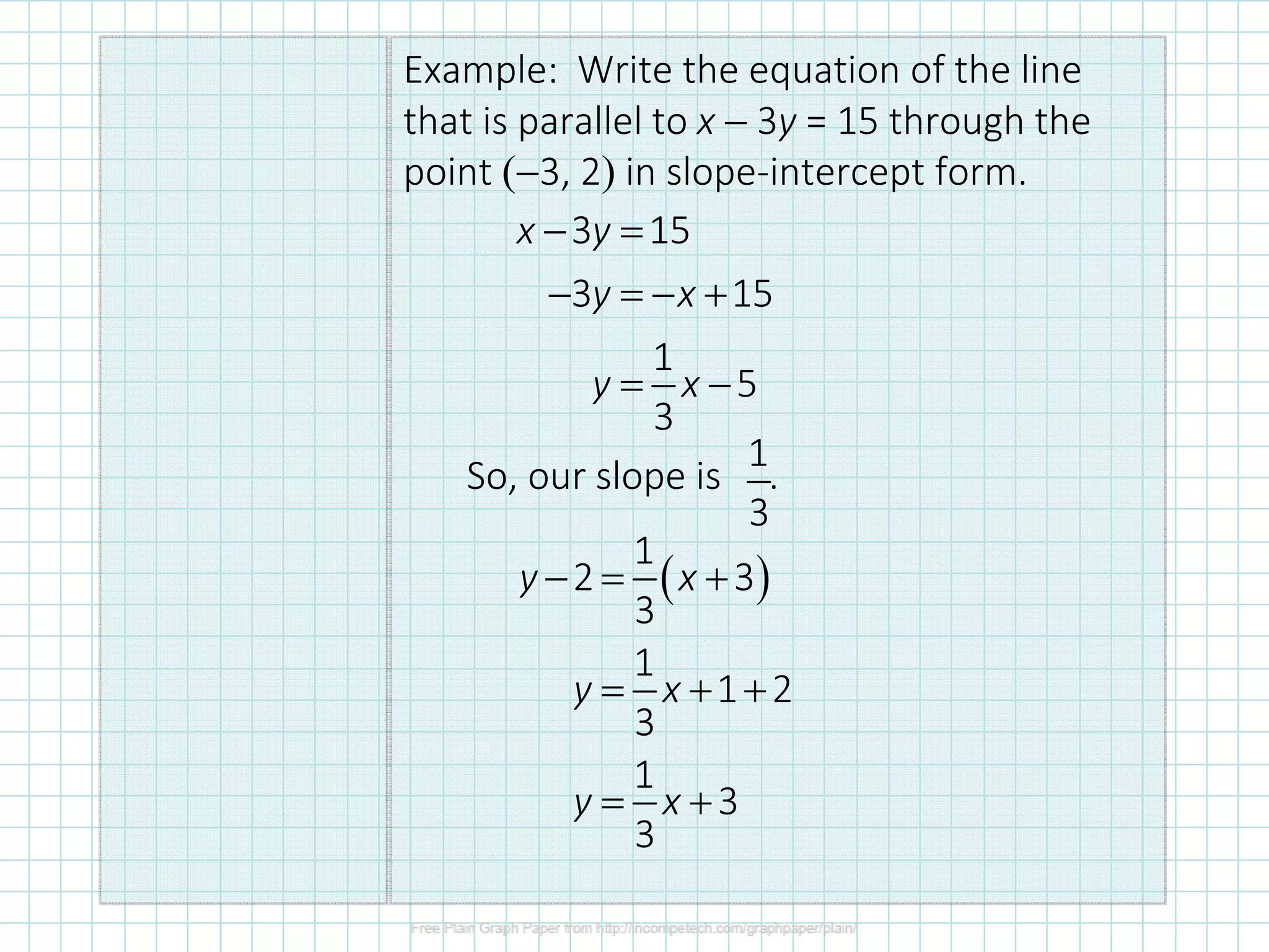 1.4.4 Parallel and Perpendicular Line Equations | PPT