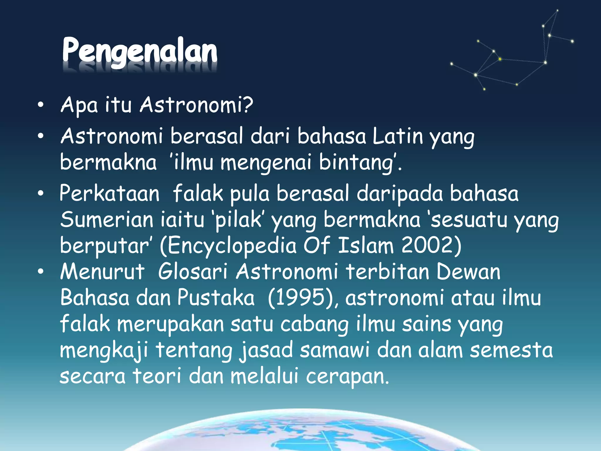 SEJARAH PERKEMBANGAN ASTRONOMI | PPT
