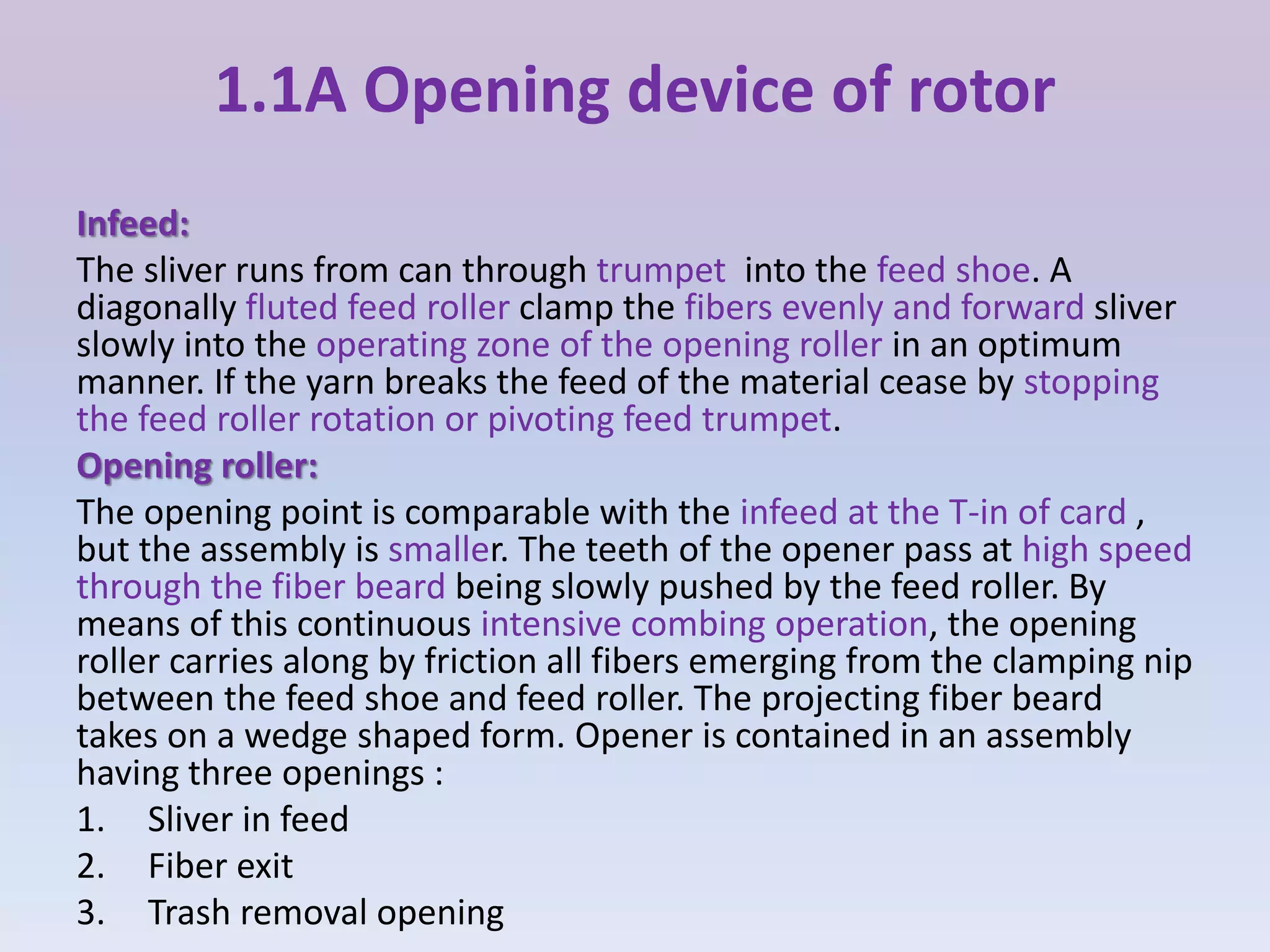 ROTOR SPINNING PROCESS | PPTX