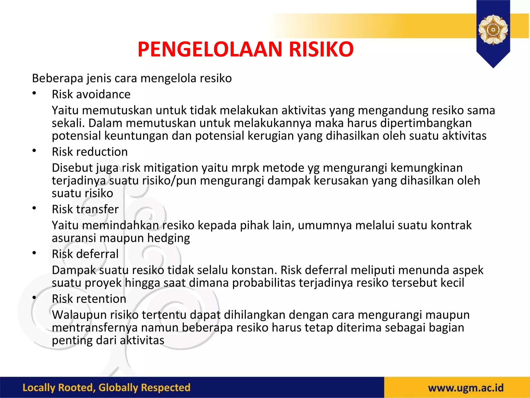 1. manajemen risiko pt perspektif internal audit | PPT
