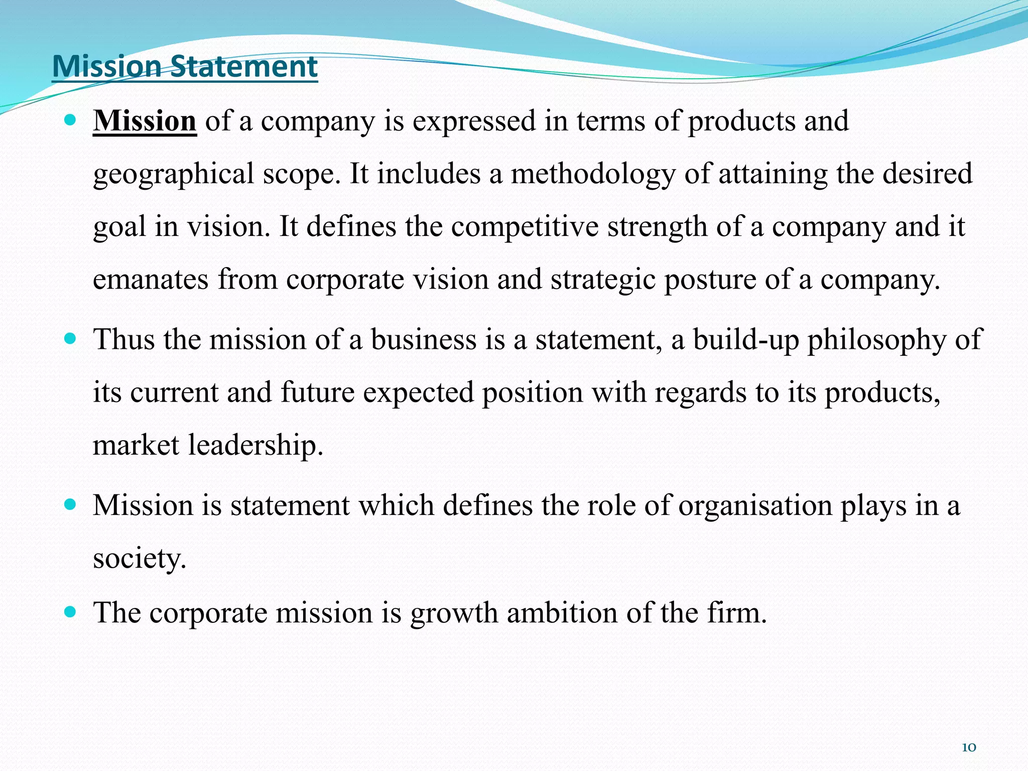 Strategy formulation: Vision, Mission and Purpose | PPTX