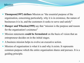 Strategy formulation: Vision, Mission and Purpose | PPTX