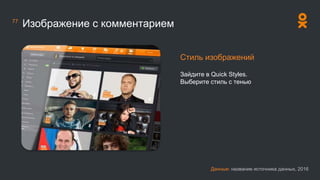 Данные: название источника данных, 2016
77
Изображение с комментарием
Стиль изображений
Зайдите в Quick Styles.
Выберите стиль с тенью
 