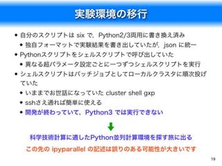 機械学習研究でのPythonの利用