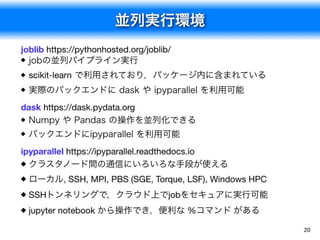 機械学習研究でのPythonの利用