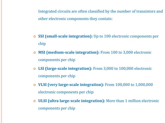 ppt on IC [Integrated Circuit] | PPTX | Physics | Science