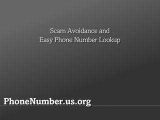 PhoneNumber.us.org Scam Avoidance and Easy Phone Number Lookup