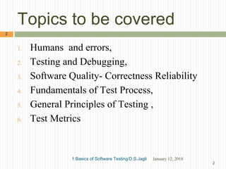 1.basics of software testing | PPT