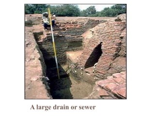 A large drain or sewer
 