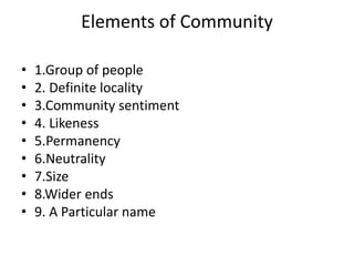 community social work | PPTX