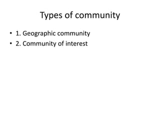community social work | PPTX